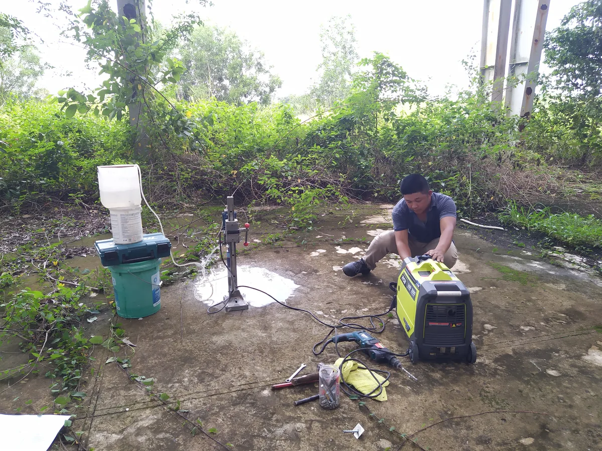Kiểm định công trình bằng thiết bị chuyên dụng tại hiện trường