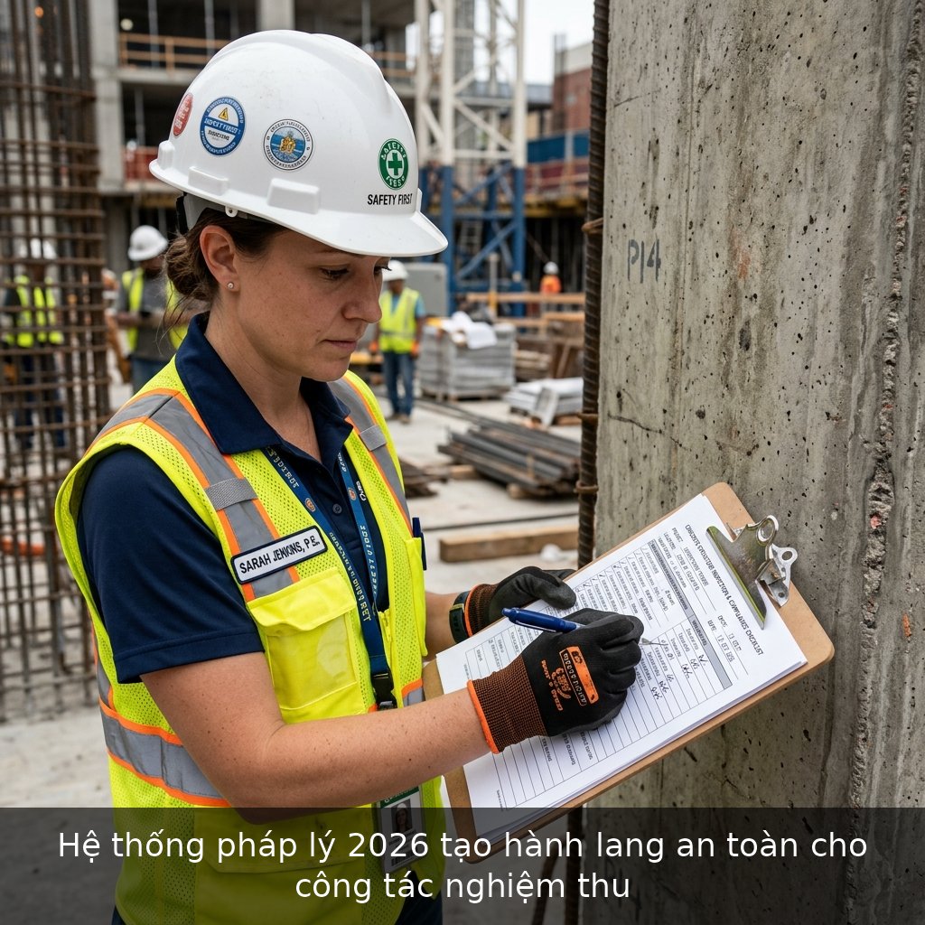 Hệ thống pháp lý 2026 tạo hành lang an toàn cho công tác nghiệm thu