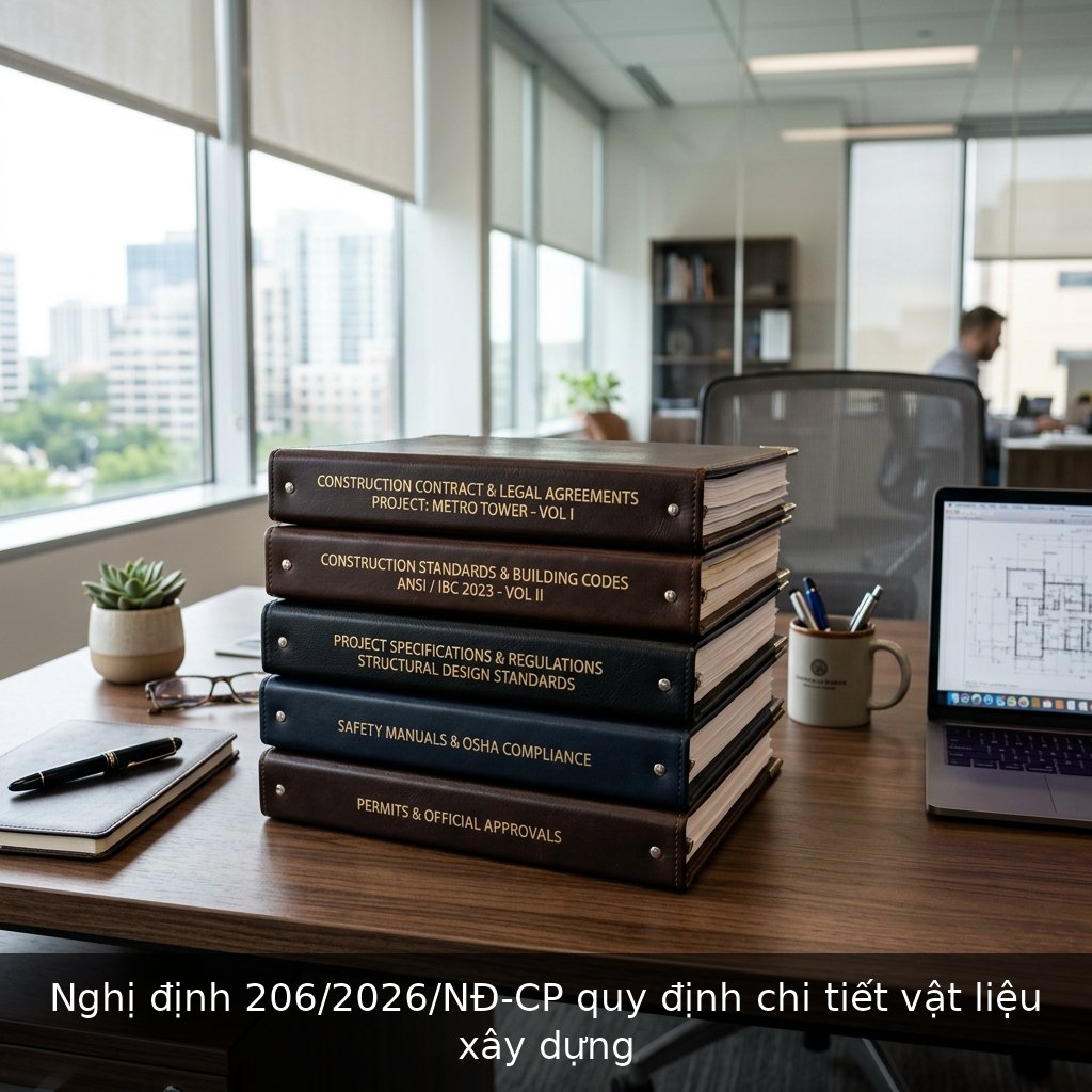 Nghị định 206/2026/NĐ-CP quy định chi tiết vật liệu xây dựng